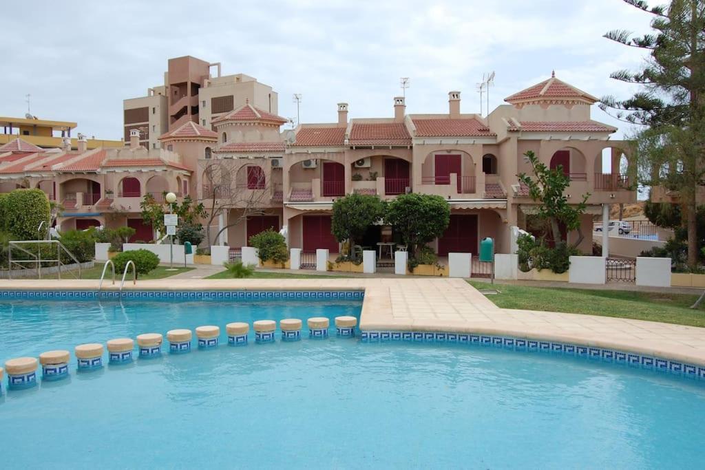 Villa Precioso Duplex Con Piscina, En 1ª Linea De Playa El Puerto de Mazarrón Exterior foto
